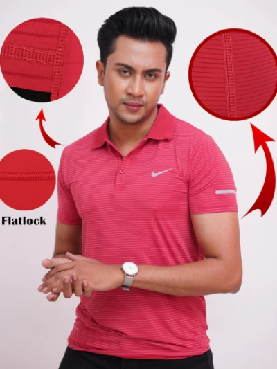 Nike DRI-FIT Polo Shirt with Flatlock Stitch