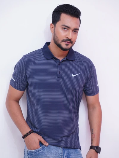 Nike DRI-FIT Polo Shirt Navy Blue