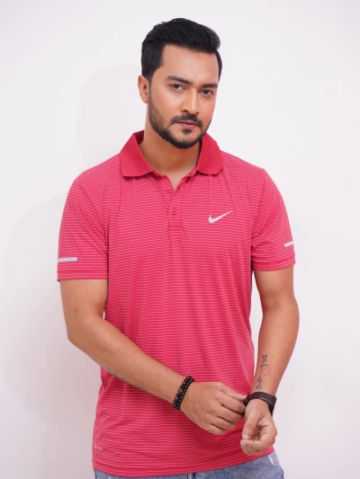 Nike DRI-FIT Polo Shirt Bright Red